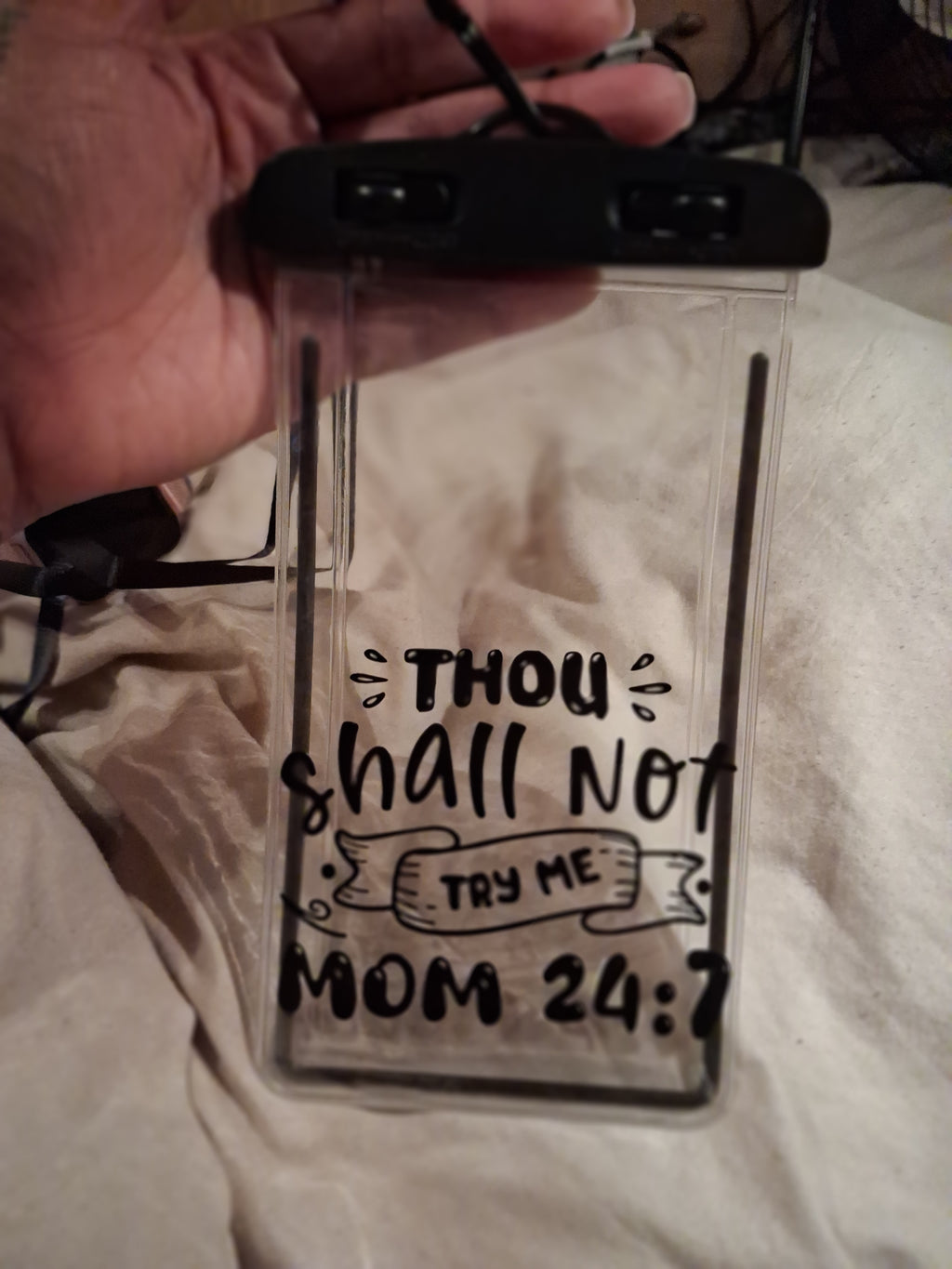 Clear waterproof cell phone bag
